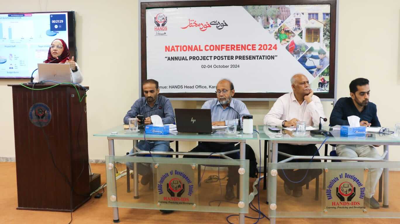 The 3-day National Conference 2024 Annual Project Poster Presentation ended at HANDS Head Office Karachi (3)