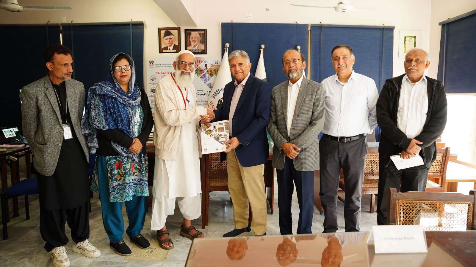 CE of HANDS Foundation has welcomed Admiral Asif Sandila, Chairman and Foad Amin Baig, CE of Moawin Foundation (6)