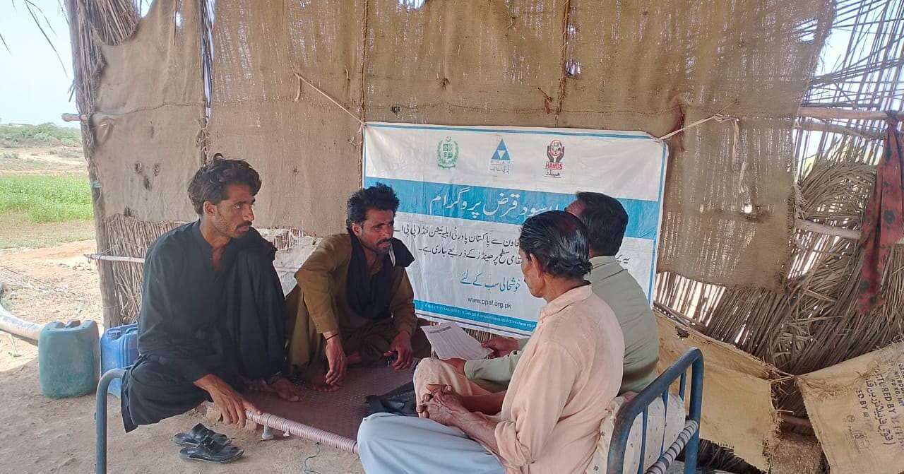 HANDS Foundation's interest-free loan program has distributed 23 cheques among borrowers in Village Saleh Muhammad Sabro and Makli, supported by the Pakistan Poverty Alleviation Fund (2)